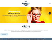 Tablet Screenshot of hombek.pl